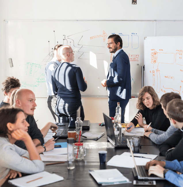 Quackode software development team - IT professionals working together